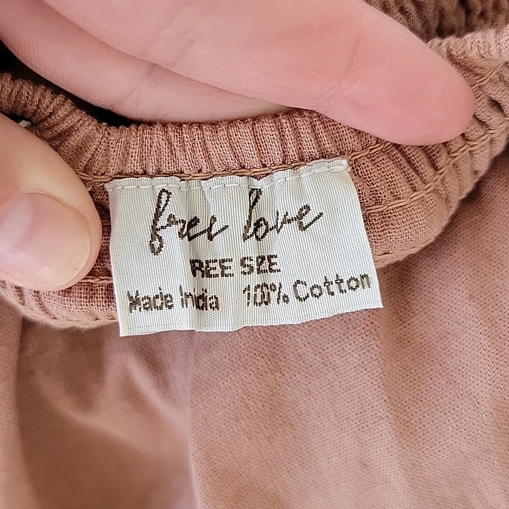 Cotton Tan Maxi Skirt Free Size Never Worn